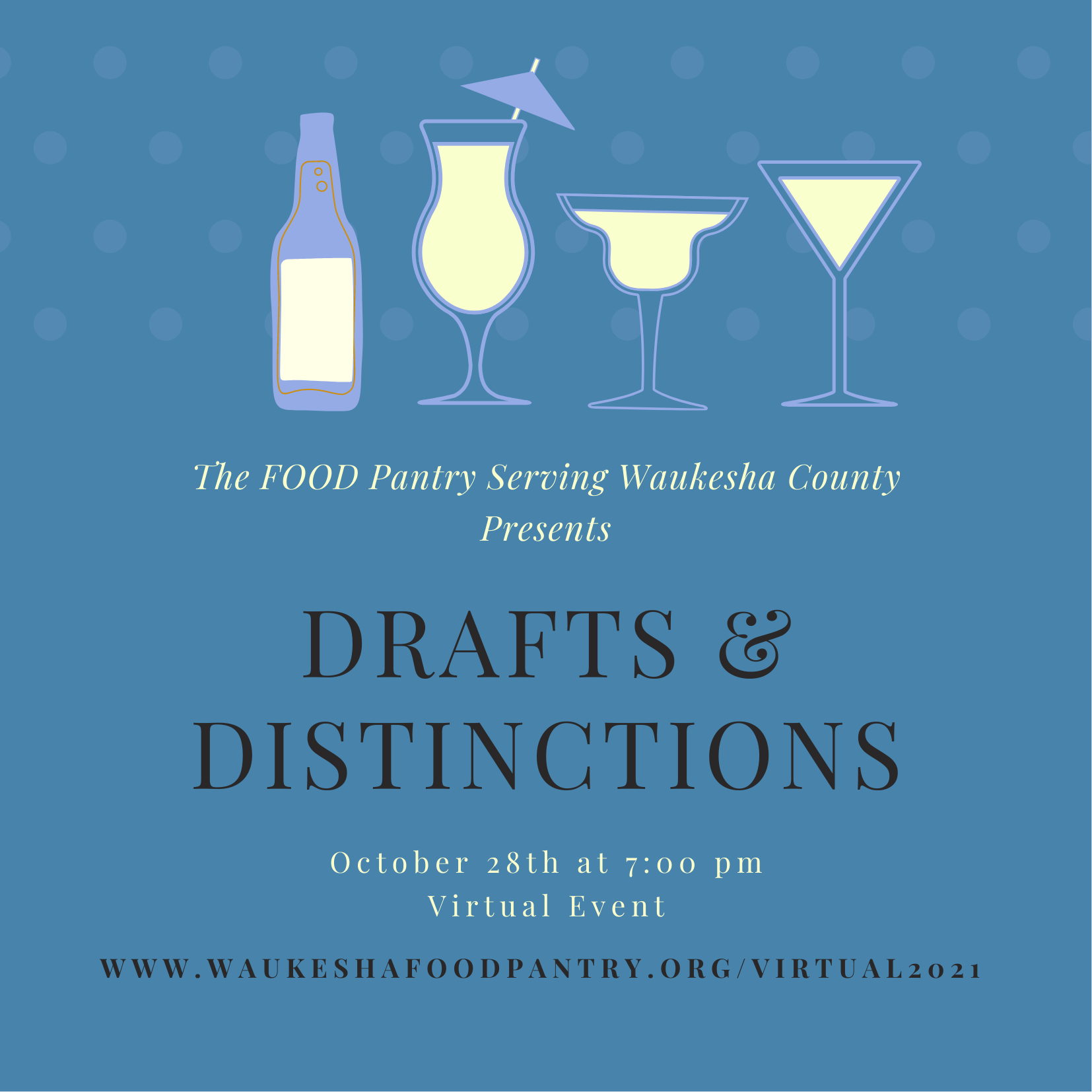 Drafts and distinctions virtual event October 28 at 7pm